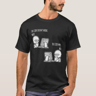 T-shirt Le code fonctionne pourquoi Programmer Ordinateur 