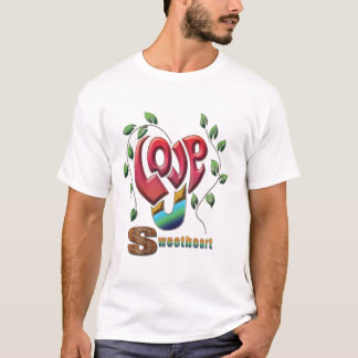 T-shirt Le coeur coloré de Sweetheart