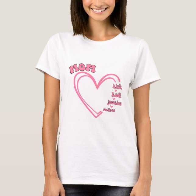 T-shirt Le coeur de maman (Devant)