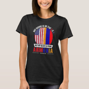 T-shirt Le Coeur Du Patriote Arménien Américain Est D'Armé