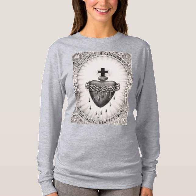 T-shirt Le Coeur le plus sacré de Jésus-Christ (Devant)