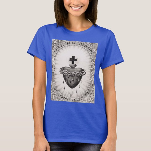 T-shirt Le Coeur le plus sacré de Jésus-Christ (Devant)