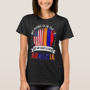 T-shirt Le coeur patriote arménien d'Amérique vient d'Armé