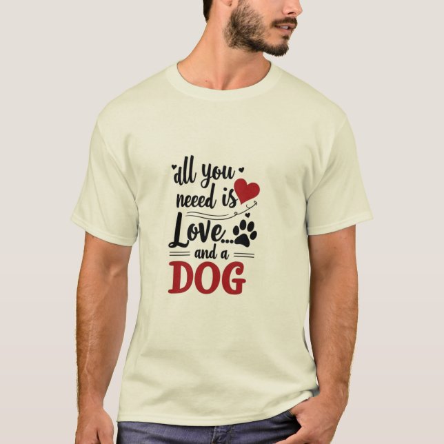 T-shirt Le coeur rencontre Paw (Devant)