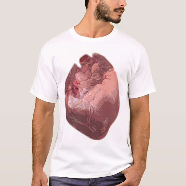 T-shirt Le coeur - une chemise (Devant)