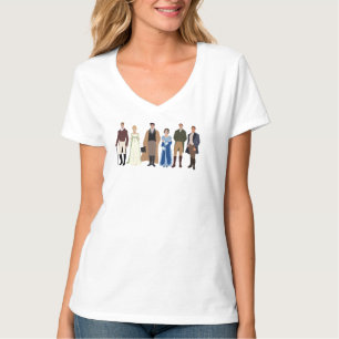 T-shirt Le col en V graphique de Rebel