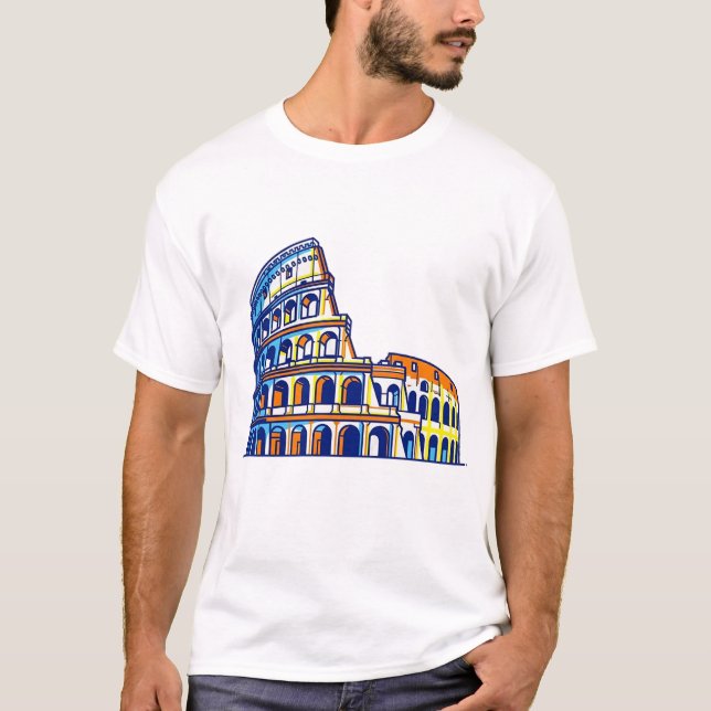 T-shirt Le Colisée, Italie (Devant)