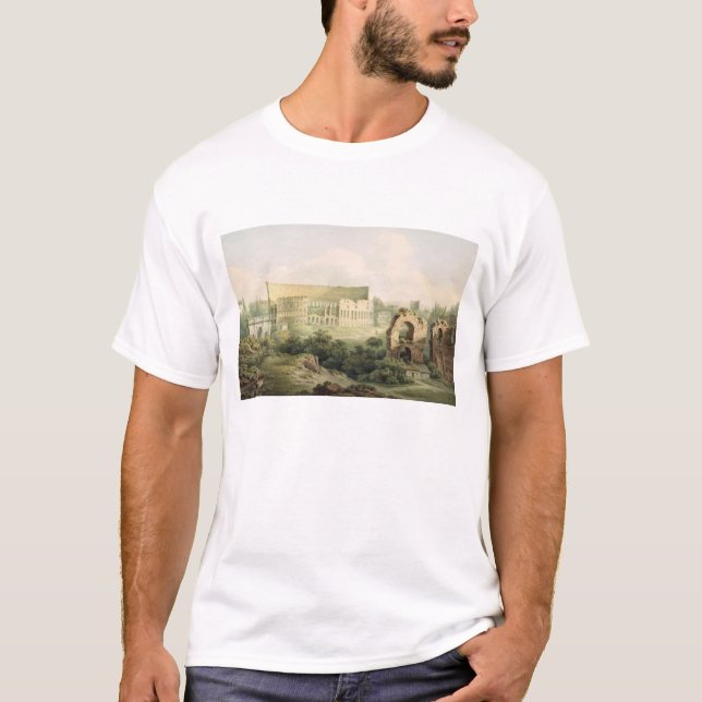 T-shirt Le Colosseum, Rome, 1802 (la semaine au-dessus du (Devant)