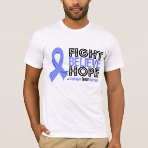T-shirt Le combat croient l'espoir - Cancer oesophagien