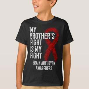T-shirt Le combat de Frère est mon combat Cerveau Aneurysm