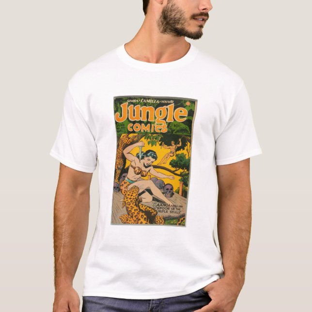 T-shirt Le combat de la Jungle - Le Roi de la Jungle - Leo (Devant)
