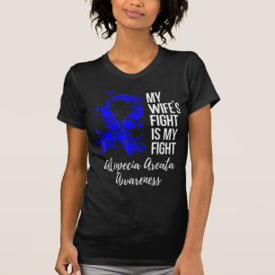 T-shirt Le combat de ma femme est mon combat Alopecia Area