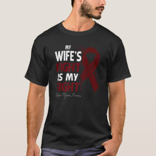 T-shirt Le combat de ma femme est mon combat myélome multi