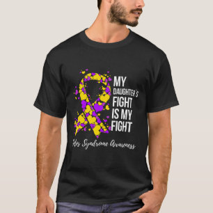 T-shirt Le combat de ma fille est mon syndrome de Sotos de