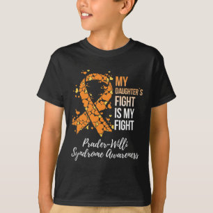 T-shirt Le combat de ma fille, mon combat Syndrome de Prad