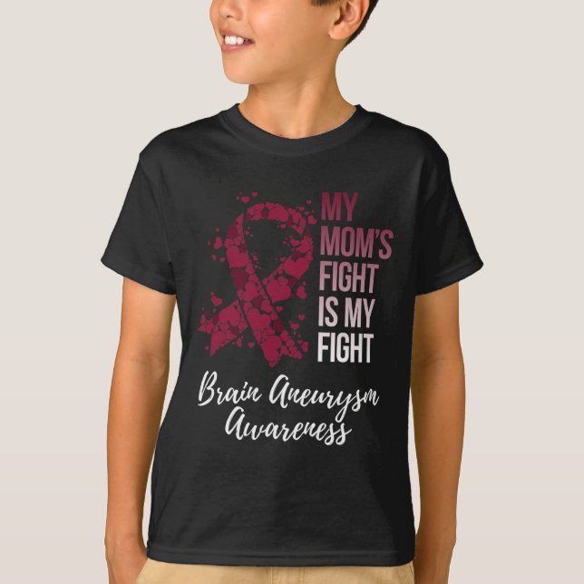 T-shirt Le combat de ma mère est mon combat Cerveau Aneury (Devant)