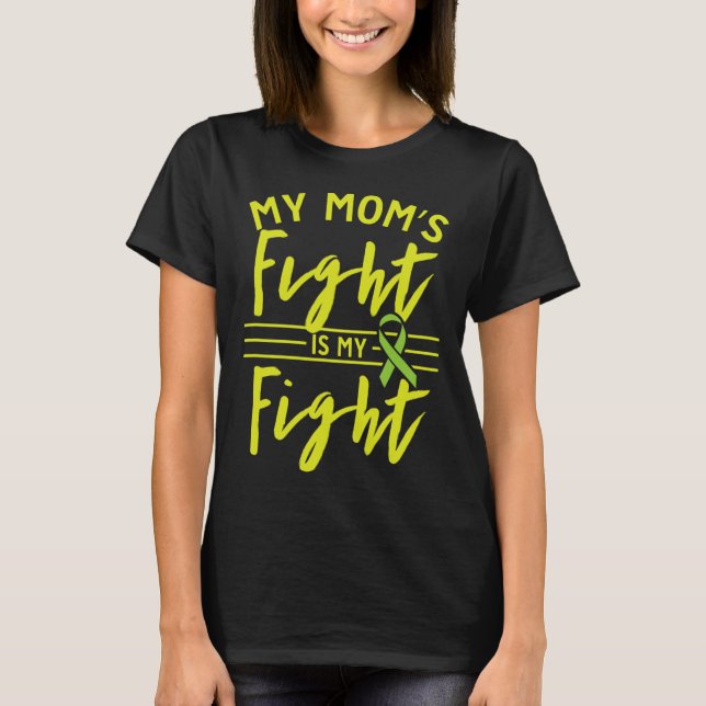 T-shirt Le combat de ma mère est mon combat pour les début (Devant)