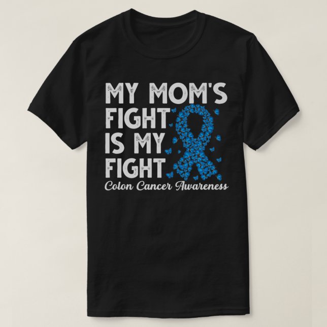 T-shirt Le combat de ma mère est mon survivant du combat C (Design devant)