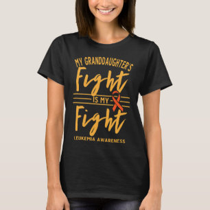 T-shirt Le combat de ma petite-fille est mon combat Leucém