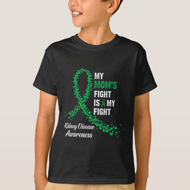 T-shirt Le combat de maman est ma lutte Conscience des mal (Devant)