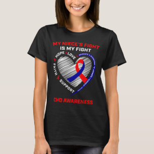 T-shirt Le Combat De Mes Nièces Est Mon Combat Awar Maladi
