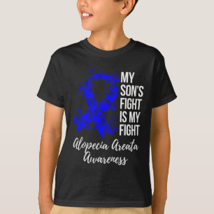 T-shirt Le combat de mon fils est mon combat Alopecia Area