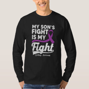 T-shirt Le Combat De Mon Fils Est Mon Guerrier De Combat D