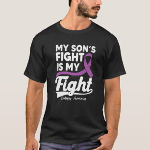 T-shirt Le Combat De Mon Fils Est Mon Guerrier De Combat D