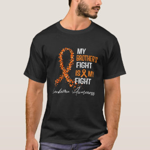 T-shirt Le combat de mon frère est ma lutte contre la leu