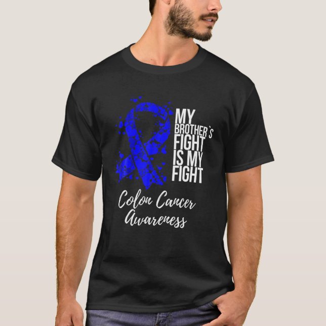 T-shirt Le combat de mon frère est mon combat contre le ca (Devant)