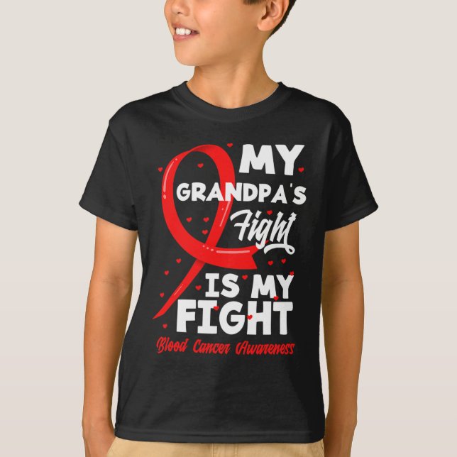 T-shirt Le combat de mon grand-père est ma lutte contre le (Devant)