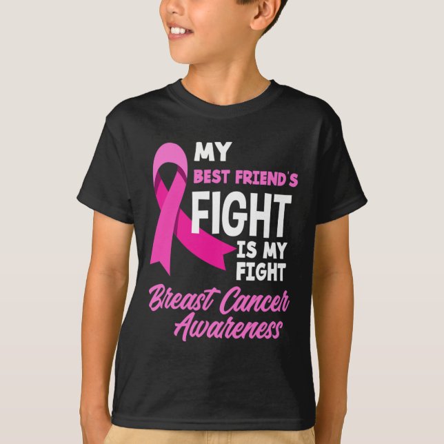 T-shirt Le combat de mon meilleur ami est mon combat cance (Devant)