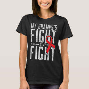 T-shirt Le combat de mon pépé est mon combat Sensibilisati