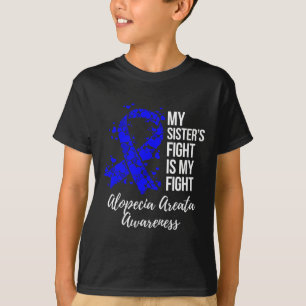 T-shirt Le combat de Soeur est mon combat Alopecia Areaten