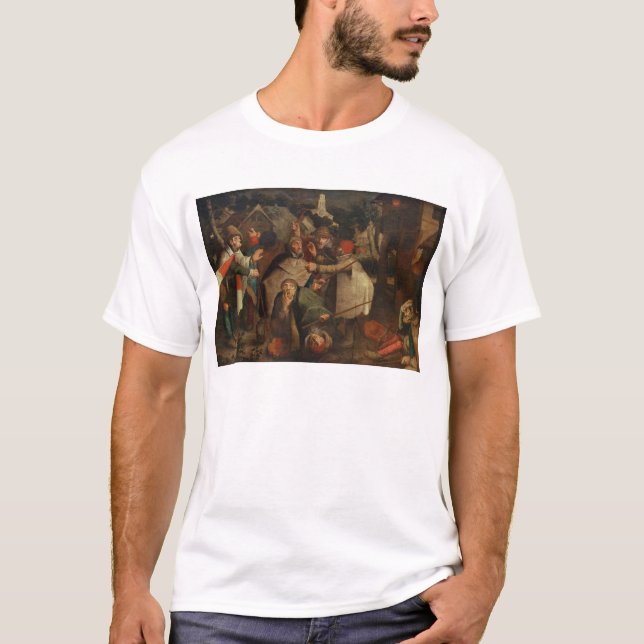 T-shirt Le combat des hommes aveugles, 1643 (Devant)