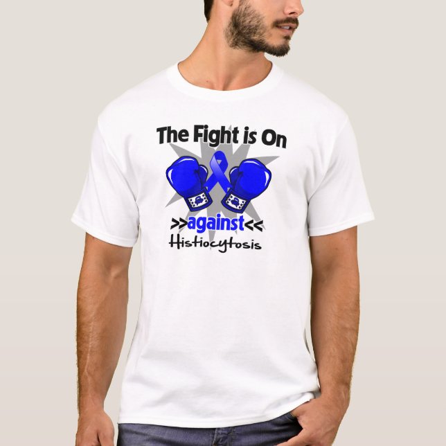 T-shirt Le combat est dessus contre la histiocytose (Devant)