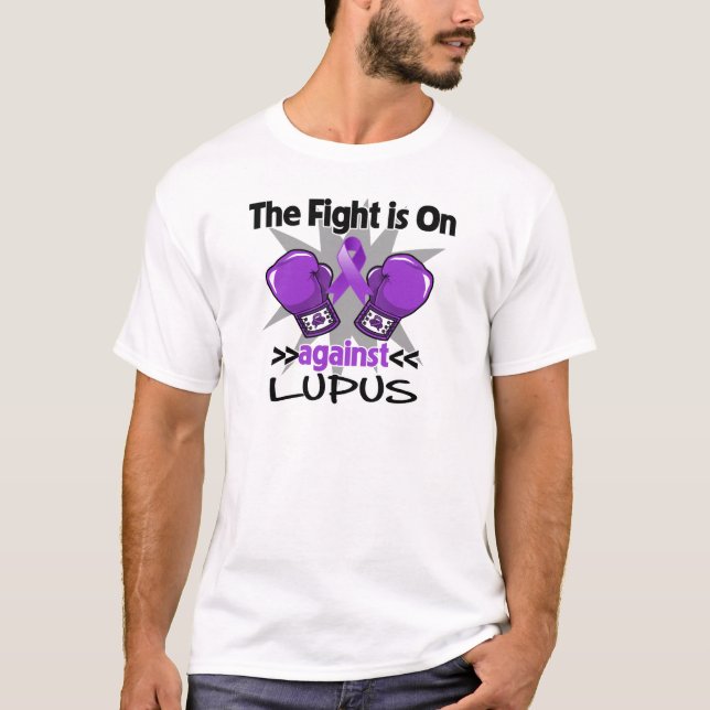 T-shirt Le combat est dessus contre le lupus (Devant)