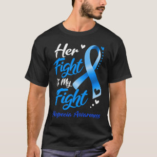 T-shirt Le combat est mon combat Alopecia sensibilisation 