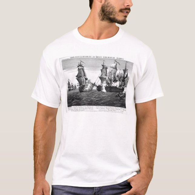 T-shirt Le combat mémorable entre capitaine Pearson (Devant)