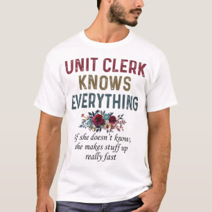 T-shirt Le commis d'unité connaît tout