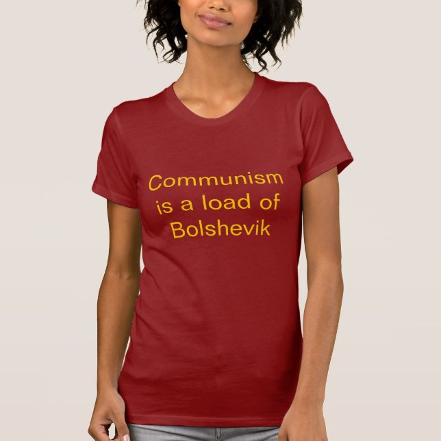 T-shirt Le communisme est une charge de Bolchevik (Devant)