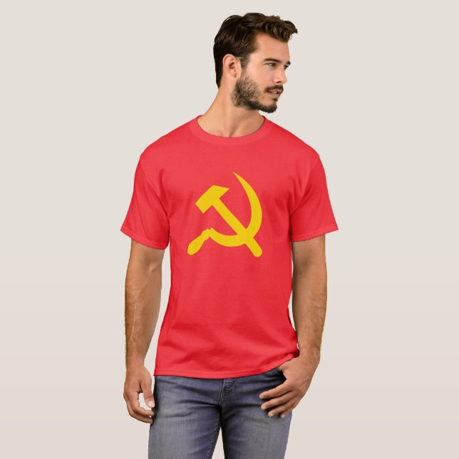 T-shirt Le communisme marteau et faucille (Devant entier)