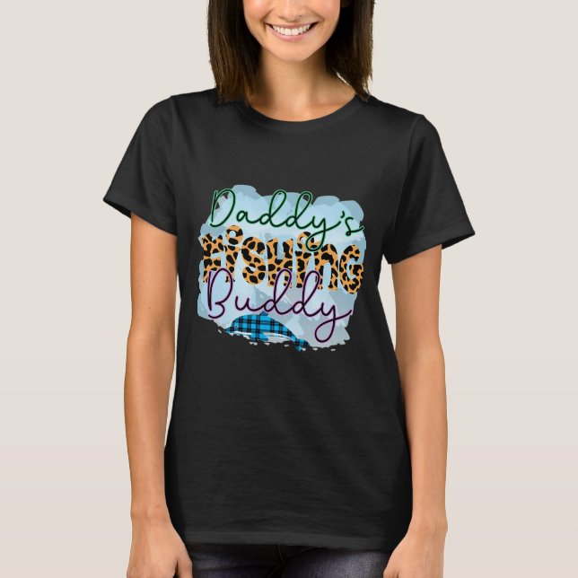 T-shirt Le compagnon de pêche de papa (Devant)