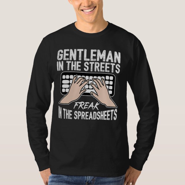 T-shirt Le comptable des hommes Freak dans la feuille de c (Devant)