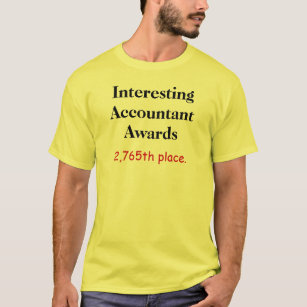 T-shirt Le comptable intéressant attribue la plaisanterie
