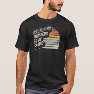 T-shirt Le Comptable Retro Chiffres De Crunching Est Mon C