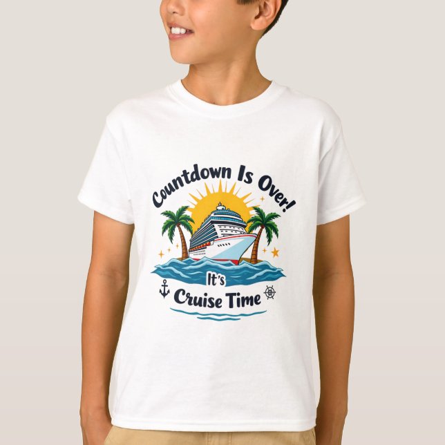 T-shirt Le compte à rebours est terminé C'est l'heure de l (Devant)