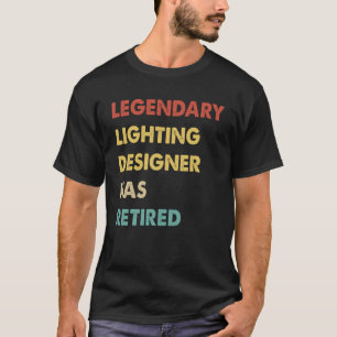 T-shirt Le Concepteur D'Éclairage Légendaire Rétro A Retra