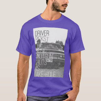 T-shirt Le conducteur choisit la fille de musique