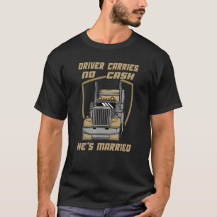 T-shirt Le Conducteur Marié Ne Porte Pas D'Argent Mari Sar